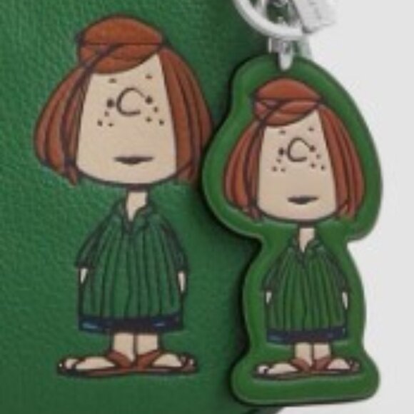 Coach X Peanuts Peppermint Patty Bag Charm - Picture 1 of 6
